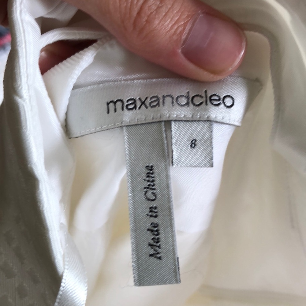 Max And Cleo White Strapless Dress View 5